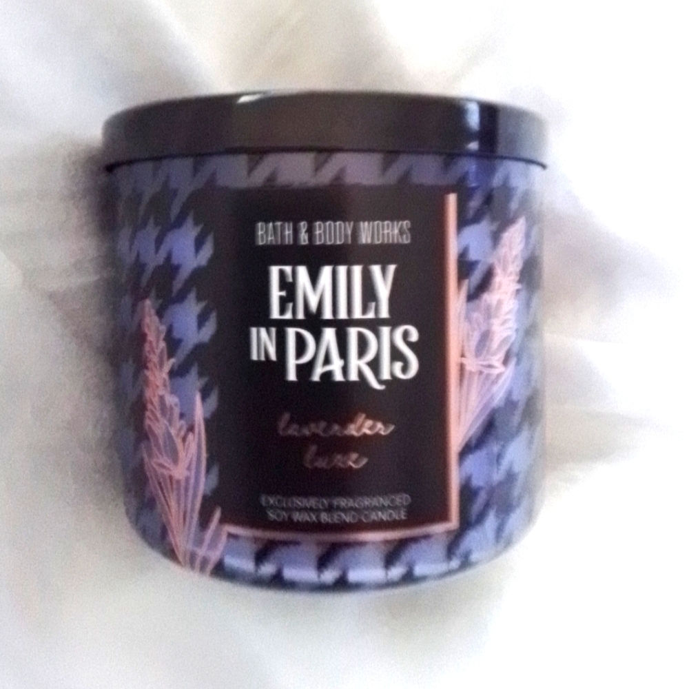 Emily In Paris Lavender Luxe 3-Wick Candle By Bath & Body Works 14.5 Oz